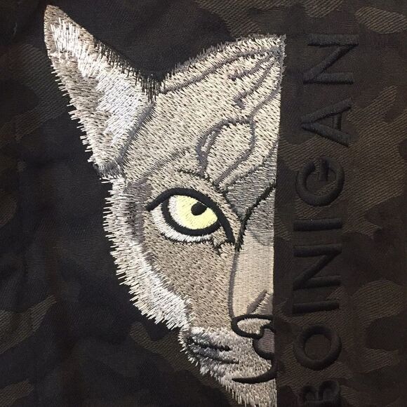 BOINIGAN VANITA CAMO cotton shirt with hoodie Small Pit to Pit 19 1/2", - Picture 3 of 15